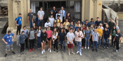 USF Foundations students volunteered at the Old Joliet Prison in mid-August 2019.