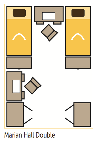 marian hall dorm layout