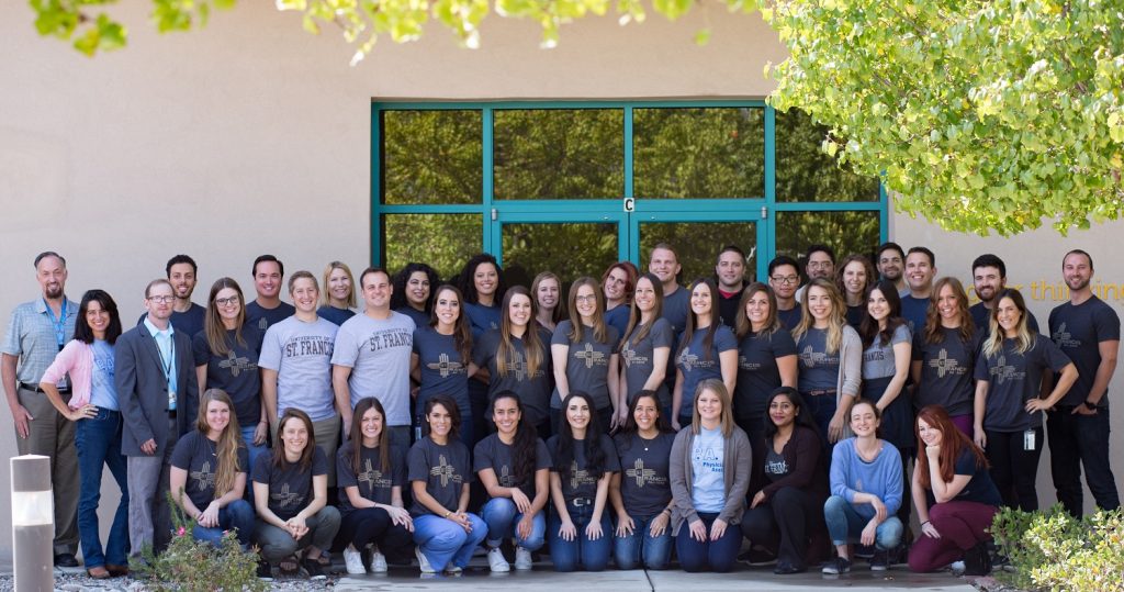 group of smiling students