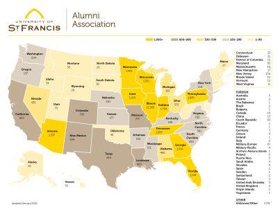 alumni network map