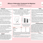 Efficacy of Alternative Treatments for Migraines