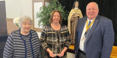 2023 Sister Clare Award recipient Kathy Giegerich.