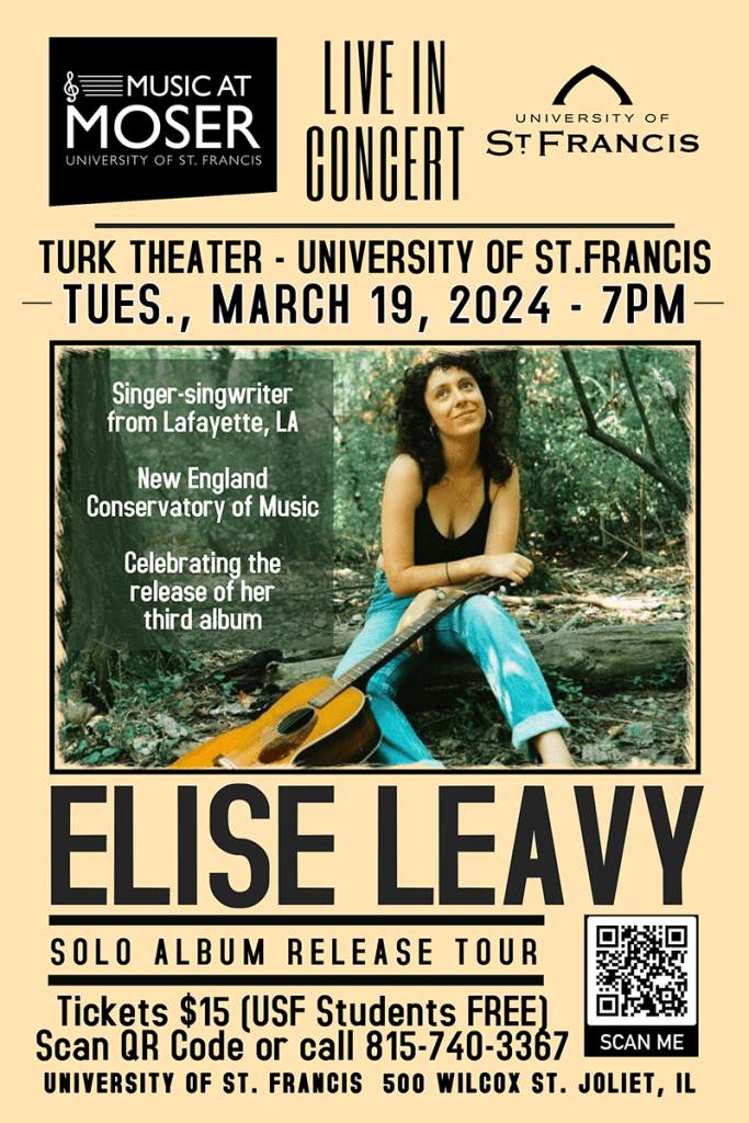 Elise Leavy event poster