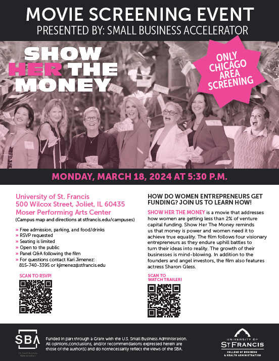 Show Her The Money Screening Poster