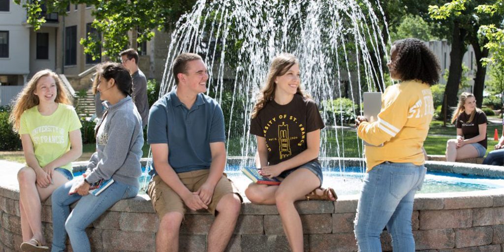 smiling group of students