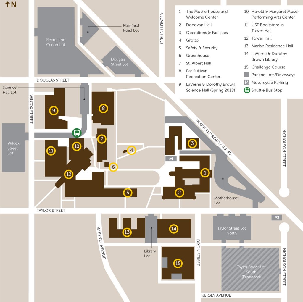 Directions University of St. Francis