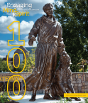 2020-21 Issue 1 magazine cover with St. Francis statue